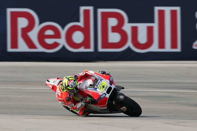 Andrea Iannone auf der Ducati: Zehn Rennen, zehnmal unter den Top-6