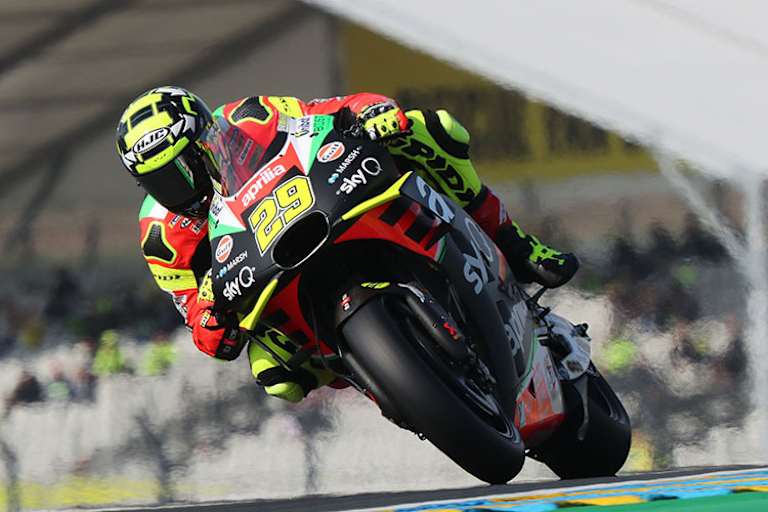Andrea Iannone auf der Werks-Aprilia