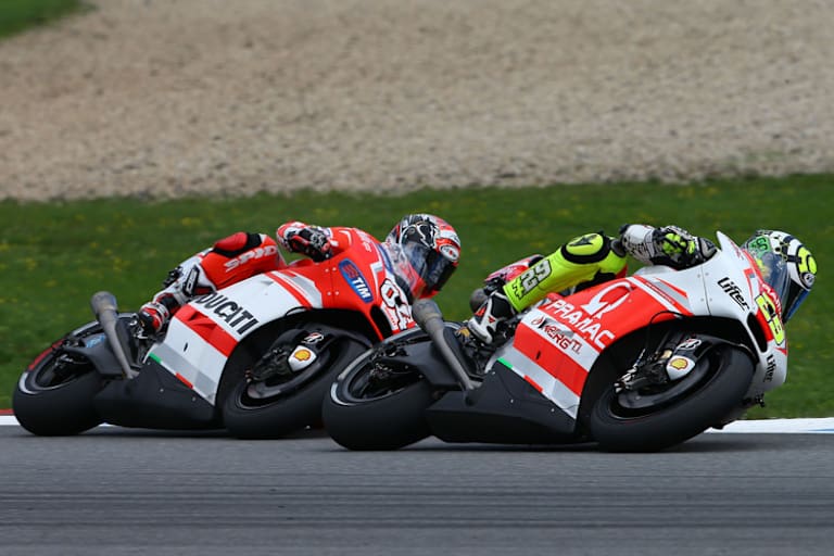 Das Ducati-Werksteam 2015: Andrea Iannone vor Andrea Dovizioso