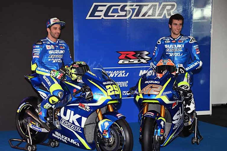 Andrea Iannone und Alex Rins treten 2017 für Suzuki Ecstar an