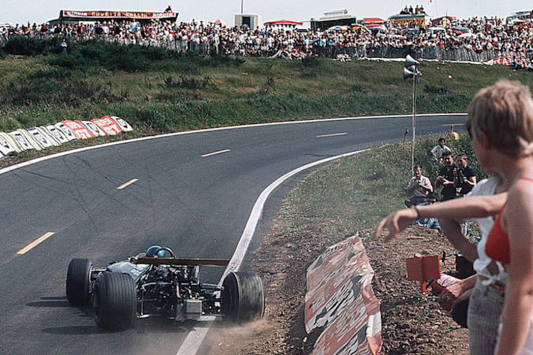 Jacky Ickx beim Frankreich-GP 1969 in Clermont-Ferrand