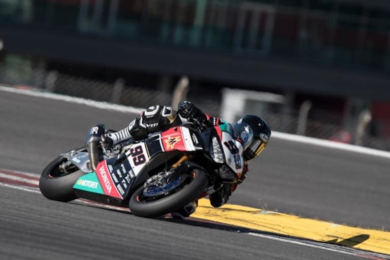 PJ Jacobsen führt die Triple-M-Honda beim Portimao-Test aus