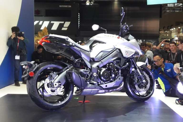Die Katana auf dem Suzuki-Stand auf der Intermot
