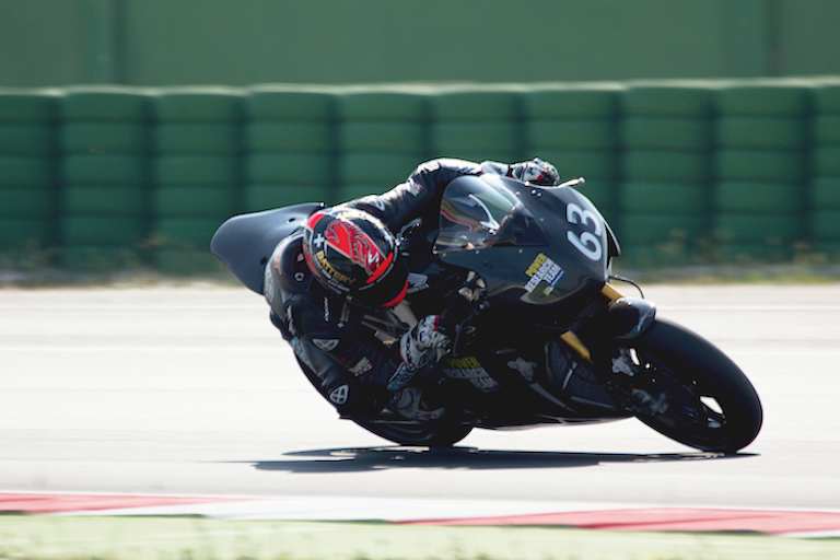 Drei Tage testet Mika Kallio für Michelin in Misano