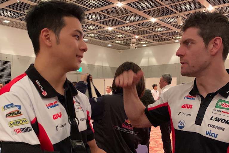 Takaaki Nakagami musste sich mit den Erzählungen von Crutchlow begnügen