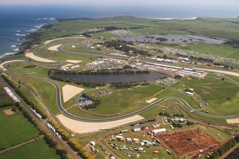 Attraktiv: Die GP-Strecke von Phillip Island