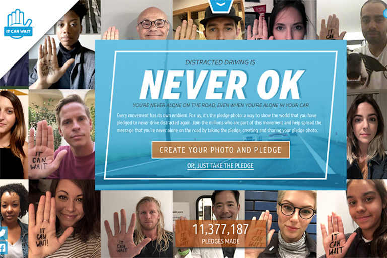 Die Webpage der AT&T-Aktion