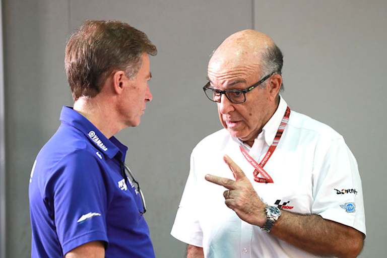 Lin Jarvis mit Dorna-CEO Carmelo Ezpeleta