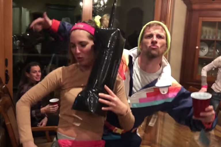 Gefeiert wurde im Stil der 90er-Jahre