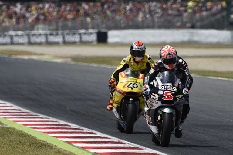 Johann Zarco (5) bezwang in Barcelona Alex Rins (40) – in Assen will er ihm auch die WM-Führung abnehmen