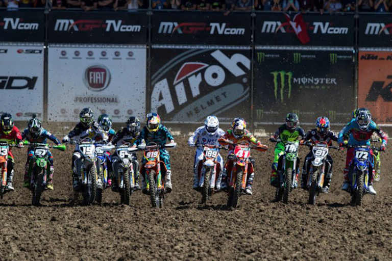 Start zum MX2-Rennen in Frauenfeld 2017