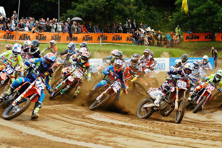 Jorge Prado (632) im Startgetümmel von Tensfeld