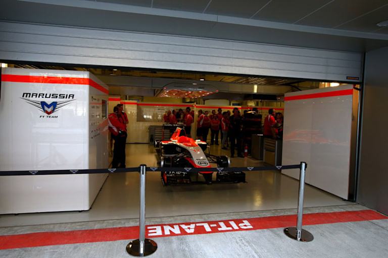 Der Marussia-Renner von Jules Bianchi steht bereit
