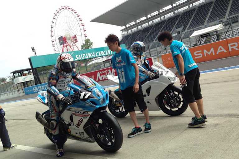 Suzuka-Test: Yukio Kagayama mit Ersatzfahrer Youichi Noguchi