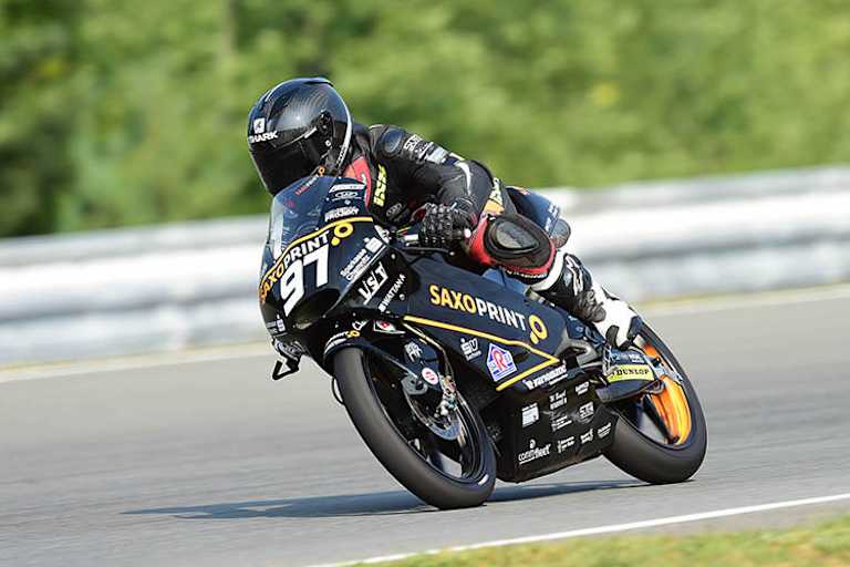 Bei Max Kappler riss wie auf dem Sachsenring die Kette seiner FTR-Honda