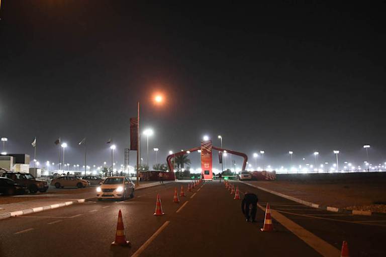 Der Eingang zu Strecke in Losail