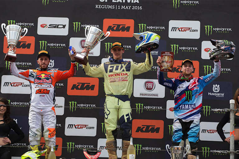 Tim Gajser gewann nach furioser Aufholjagd den Großen Preis von Lettland