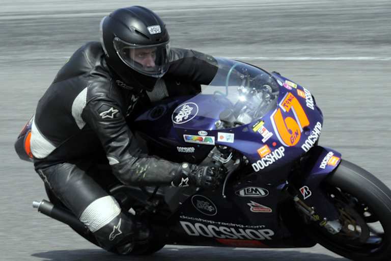 Der Däne Kenny Matthiesen auf der ehemaligen Doc-Shop-Yamaha