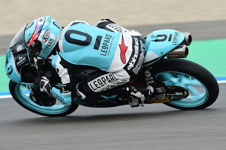 Kent auf der Honda des Leopard-Teams