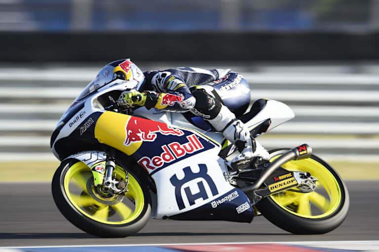 Danny Kent stellt seine Husqvarna am Sonntag auf Startplatz 3