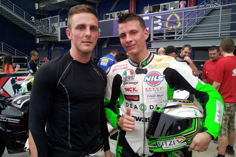 Kevin Wahr (li.) und Dominic Schmitter