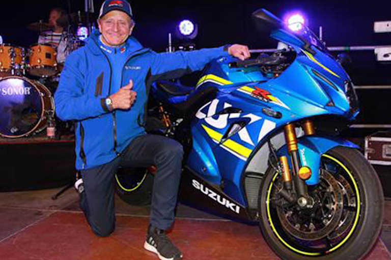 Kevin Schwantz mit der Suzuki GSX-R 1000