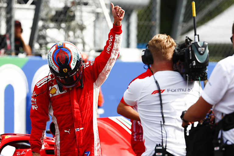 Kimi Räikkönen nach seiner Monza-Pole