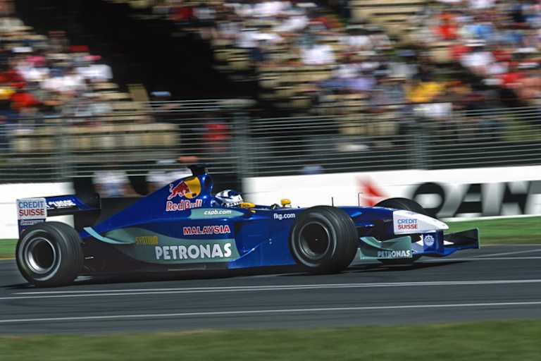 Kimi Räikkönen 2001 beim Formel-1-Debüt mit Sauber