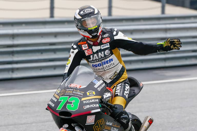 Der 18-Jährige fuhr in Spielberg auf den 20. Platz