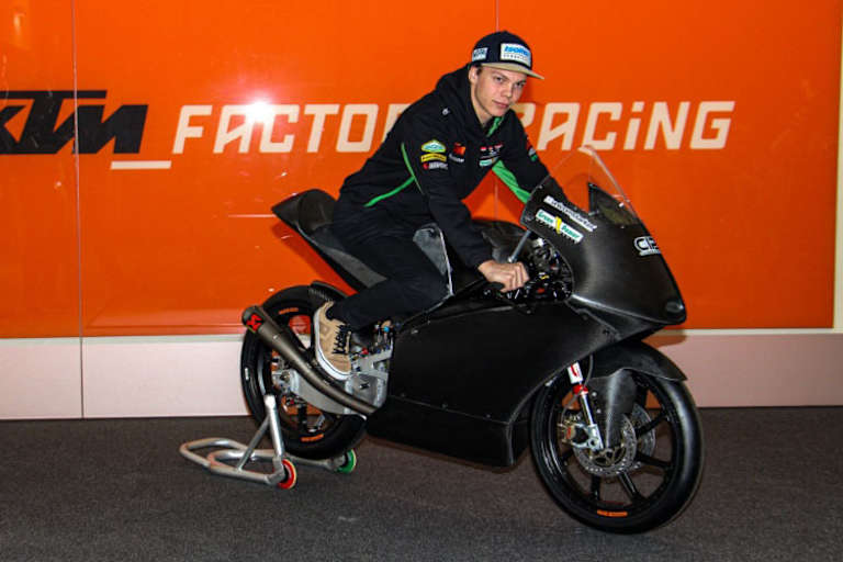Max Kofler auf seiner neuen KTM