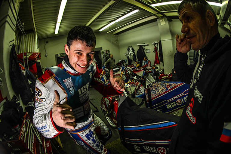 Igor Kononov (li.) mit Vater Alexander