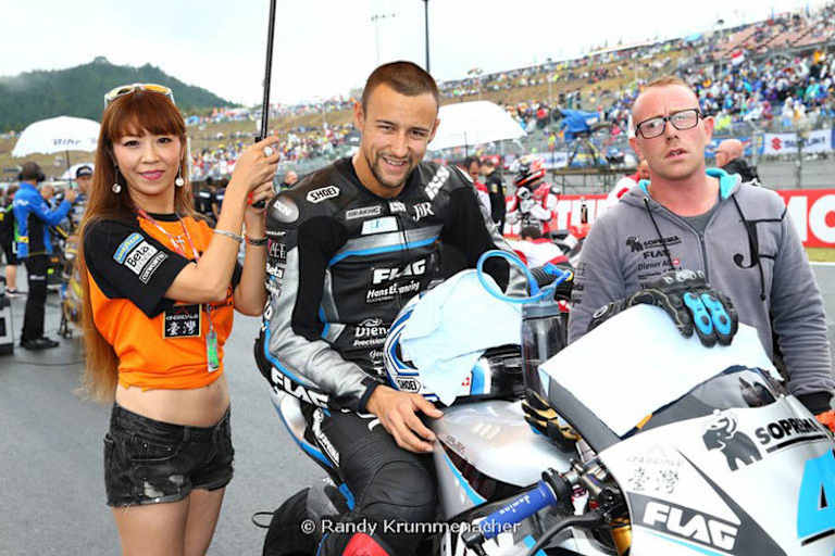 Randy Krummenacher am Startplatz in Motegi