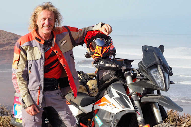 KTM-Markenbotschafter Joe Pichler mit seiner KTM 790 Adventure R
