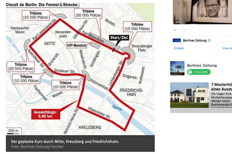 Der neue Formel-1-Kurs in Berlin