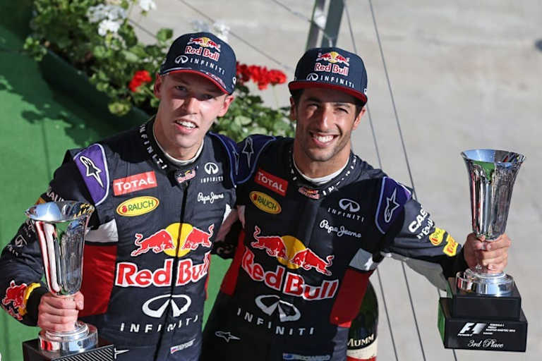 Noch haben Daniel Ricciardo und Daniil Kvyat das Lachen nicht verlernt