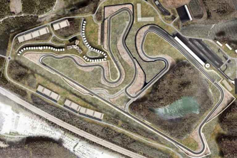 Eine Pistengrafik der britischen Rennstreckenbauer