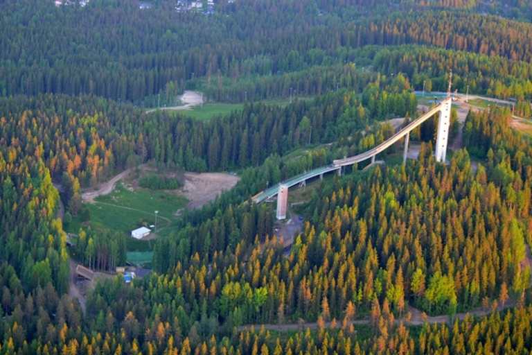 Die Prüfung «Laajavuori» führt um die berühmte Sprungschanze