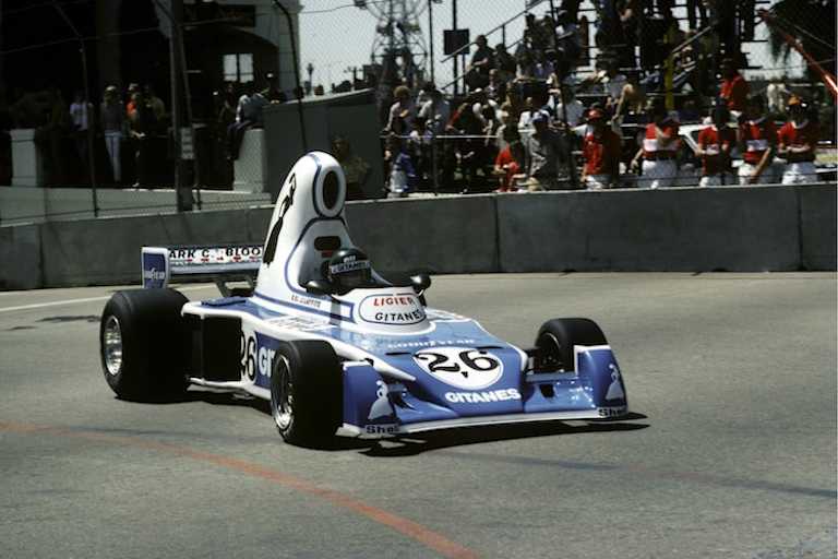 Jacques Laffite 1976 in Long Beach, Kalifornien