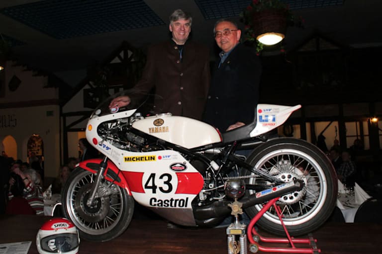 Koichi Shimada und Hermann Layher, Direktor der Technik Museen Speyer und Sinsheim (2013)