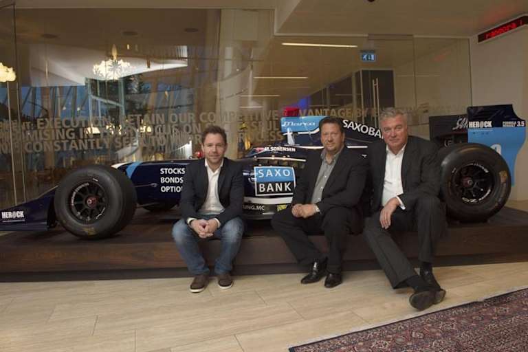 Nygaard mit Struve und Saxo Bank CEO Lars Seier Christensen