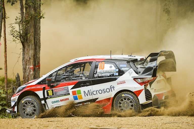 Jari-Matti Latvala mit dem Toyota Yaris WRC in Action