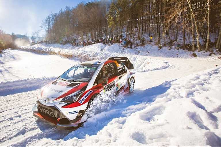 Jari-Matti Latvala fuhr im Toyota Yaris WRC auf Rang zwei