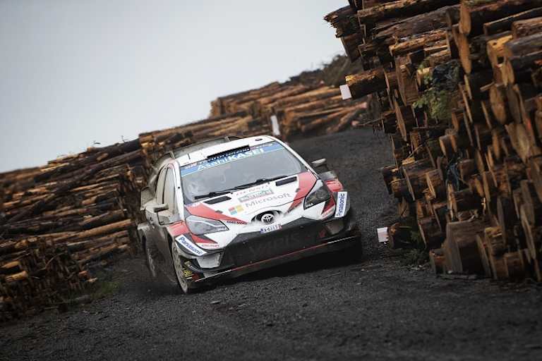 Jari-Matti Latvala lag kurz vorne