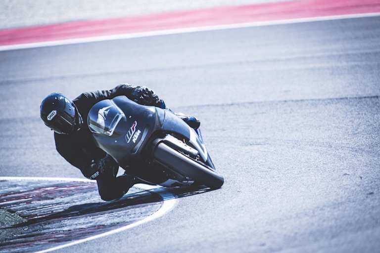 Tatu Lauslehto beim Misano-Test auf der Moto2-KTM