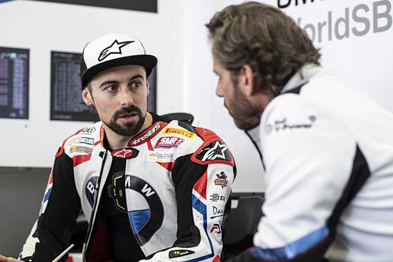 Eugene Laverty (li.) mit Marc Bongers 