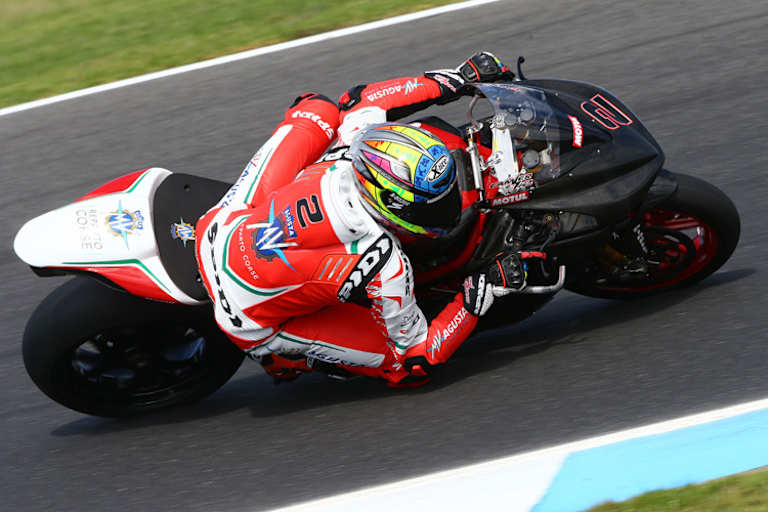 Auf dem Podium ist Leon Camier ein eher seltener Gast