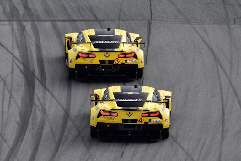 Die beiden Corvette C7.R belegen die Plätze drei und vier in der GTLM-Klasse
