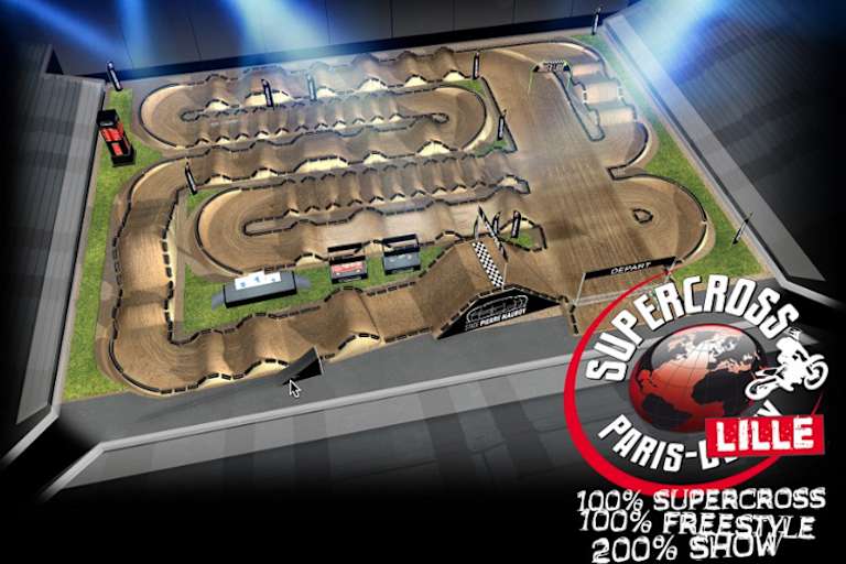 Die Strecke im überdachten Fußballstadion von Lille ist weitläufiger und ohne «Katakomben»