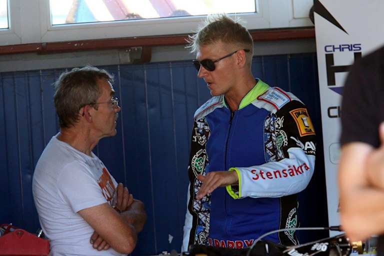Konstrukteur Marcel Gerhard (li.) mit Freddie Lindgren