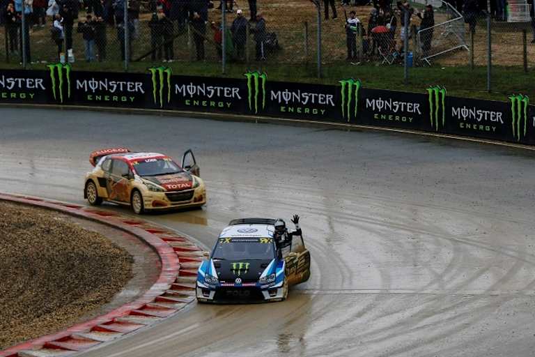 Johan Kristoffersson im regnerischen Lohéac